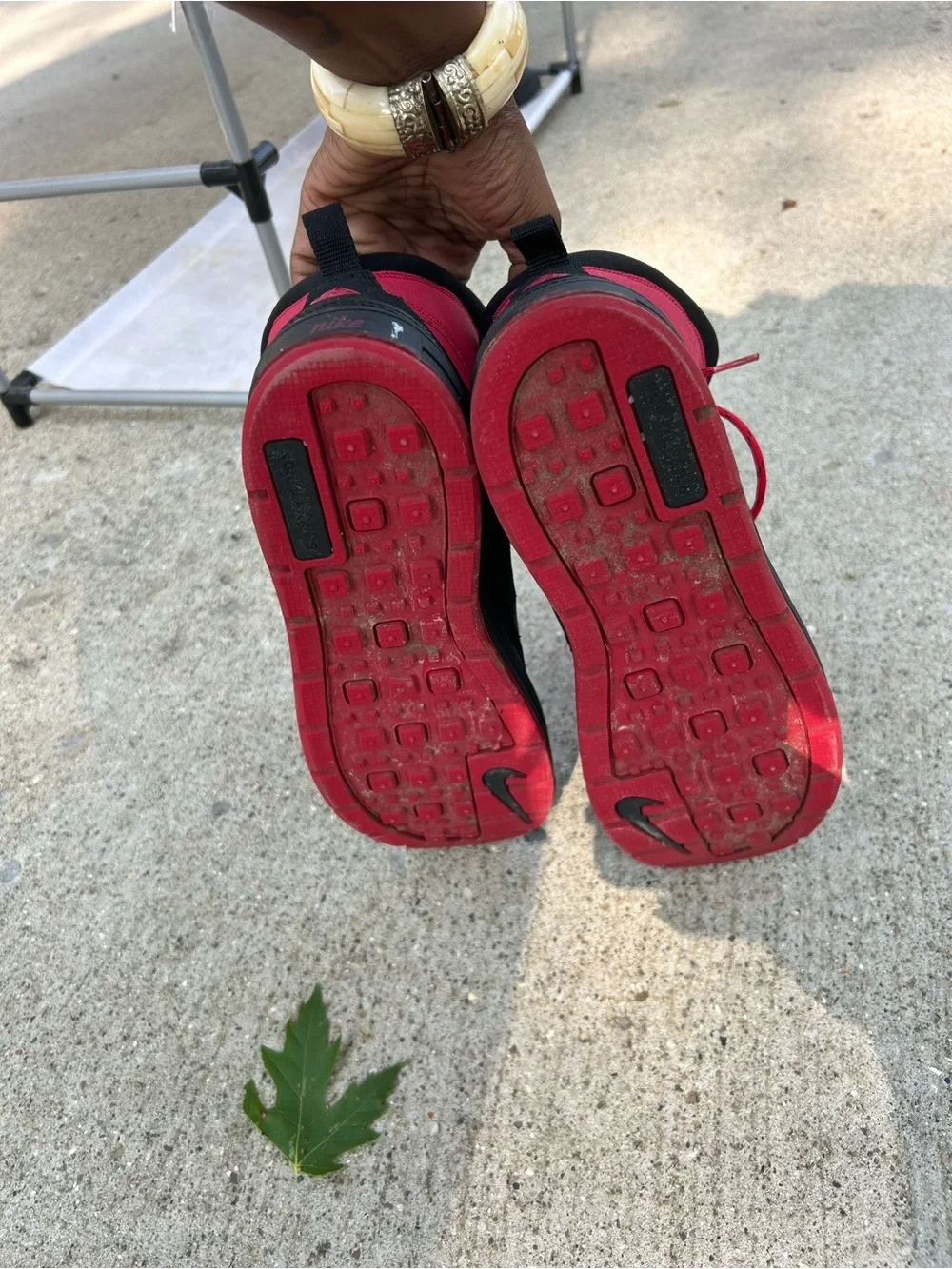 Nike ACG Red and Black Lace-Up Outdoor Boots